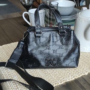 Juicy Couture Black Embossed Women's Handbag Small